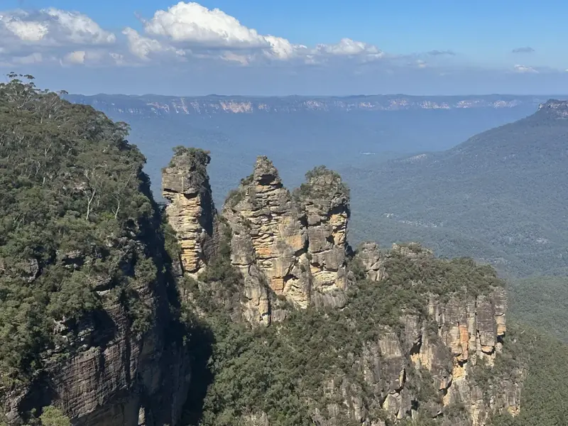 Three Sisters sandstone formations